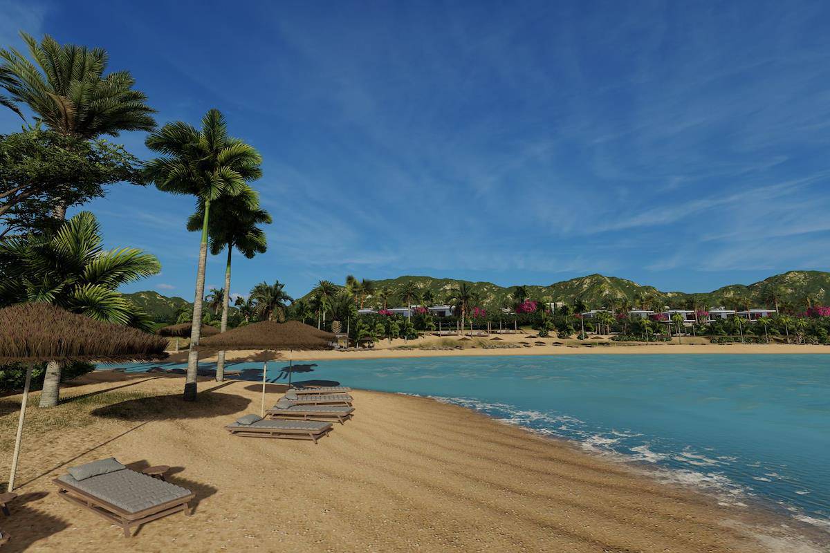 Villa projesinde doğayla iç içe konumlanan evler